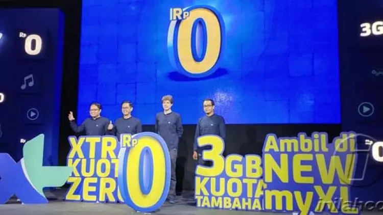 Aplikasi New myXL Tawarkan Paket Xtra Kuota Zero