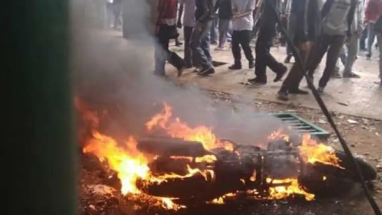 Motor Wartawan Jadi 'Korban' Demo Anarkis di DPR
