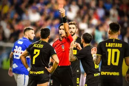 Sanchez Kartu Merah, Inter Bekuk Sampdoria 3-1