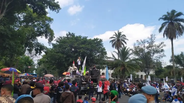 Buruh: Aksi di Gedung Sate Tak Terkait Pelantikan Presiden