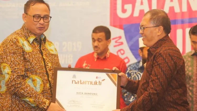 Keempat Kalinya, Kota Bandung Sabet Penghargaan Natamukti