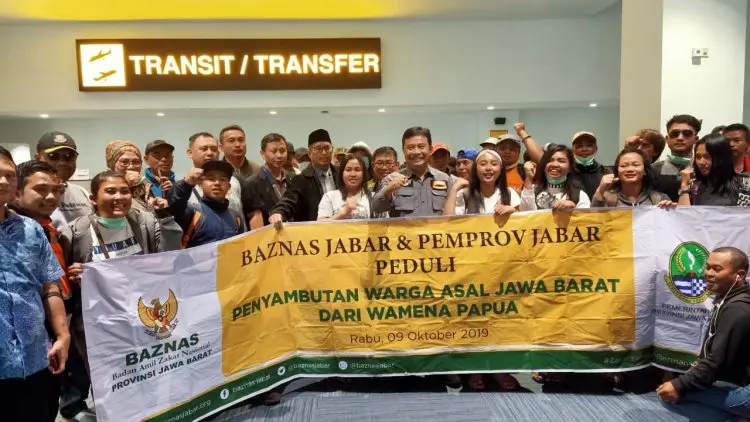 Baznas Jabar Fasilitasi Kepulangan 69 Orang dari Wamena