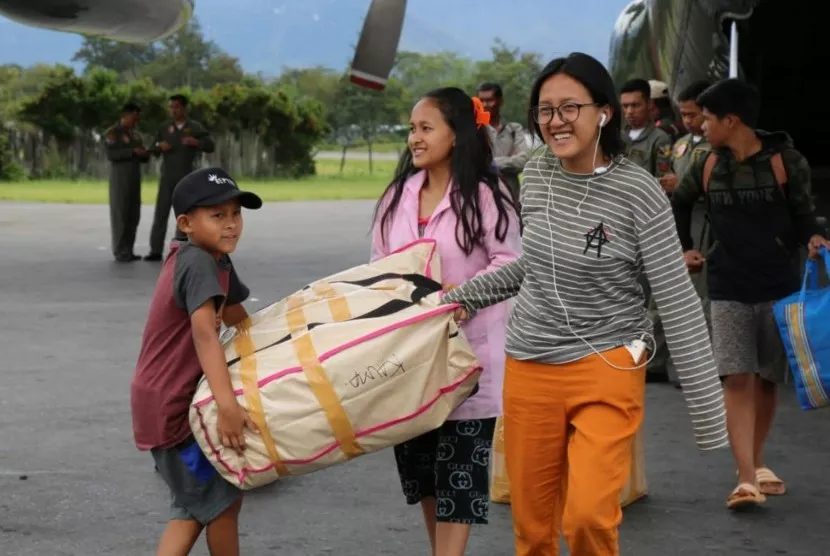 18 Warga Garut Pulang Setelah Dua Pekan Mengungsi di Wamena