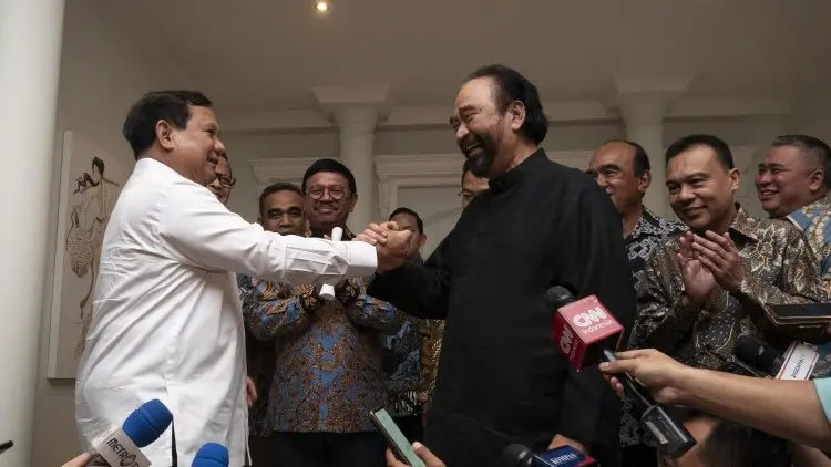 Temui Surya Paloh, Misi Prabowo Berhasil?