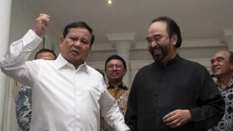 Lagi, Prabowo Tegaskan Alasan Ini Saat Temui Surya Paloh