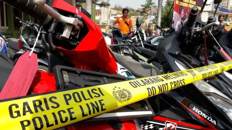 Polres Bandung Bekuk 9 Pelaku Curanmor