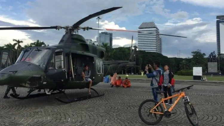 Helikopter TNI - Polri 'Keliling' Jakarta