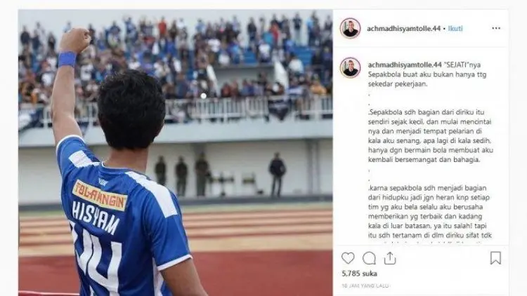 Hisyam Tolle Dihukum Larangan Bermain 5 Tahun