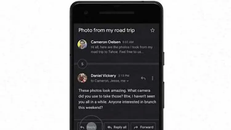 Gmail dengan Dark Mode Meluncur di Android dan iOS