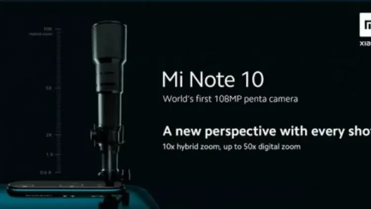 Xiaomi Pamer Mi Note 10 dengan Kamera 108MP