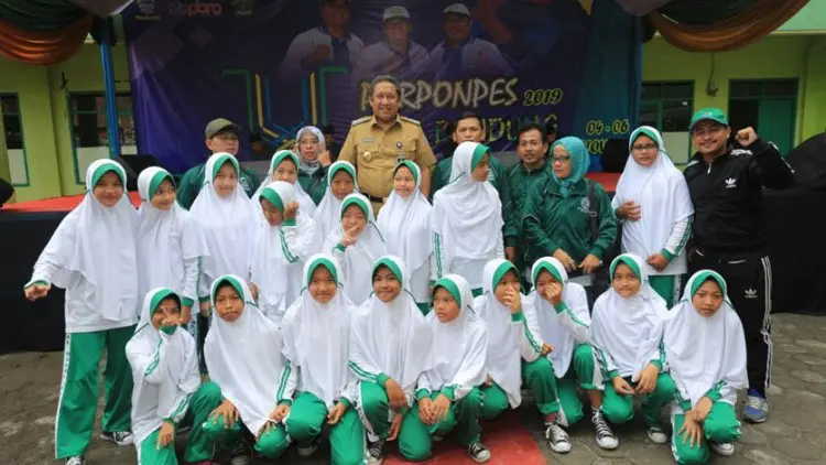 Ratusan Santri Ikuti Porponpes Kota Bandung 2019