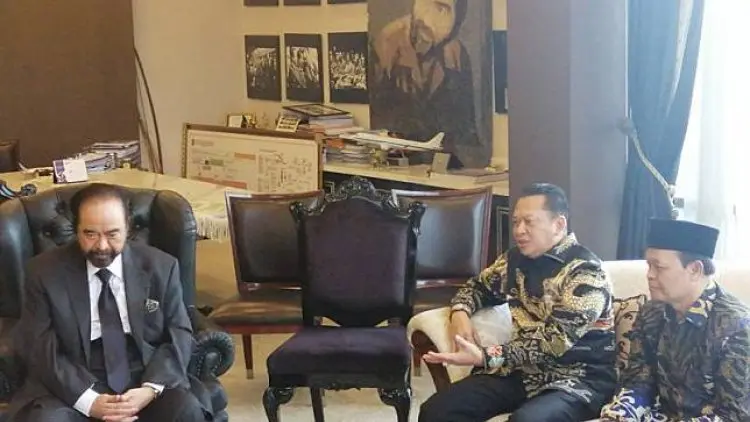 Pimpinan MPR Bertemu Dengan Surya Paloh