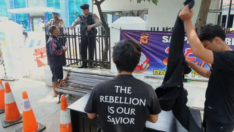 Foto: Perketat Pengamanan Polrestabes Bandung