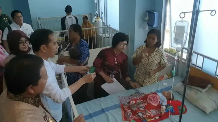 Jokowi Sidak Pemanfaatan BPJS Kesehatan
