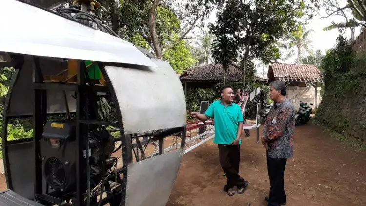 Lapan Berbagi Ilmu dengan Pembuat Helikopter dari Sukabumi
