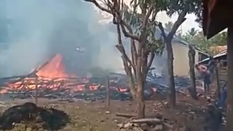 Kebakaran di Kersamanah Nyaris Panggang Ibu dan Anak