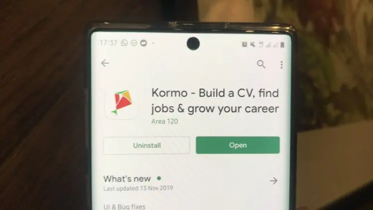 Kormo, Aplikasi Bursa Kerja dan Pengembangan Karier