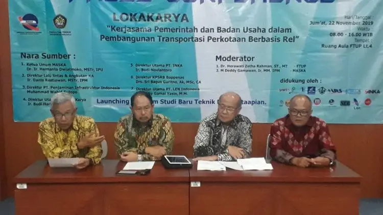 Universitas Pancasila Buka Program Studi Teknik Perkeretaapian