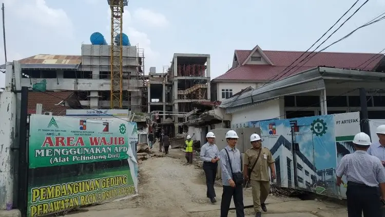 Proyek Blok 3 RSUD Ditekan Sesuai Target