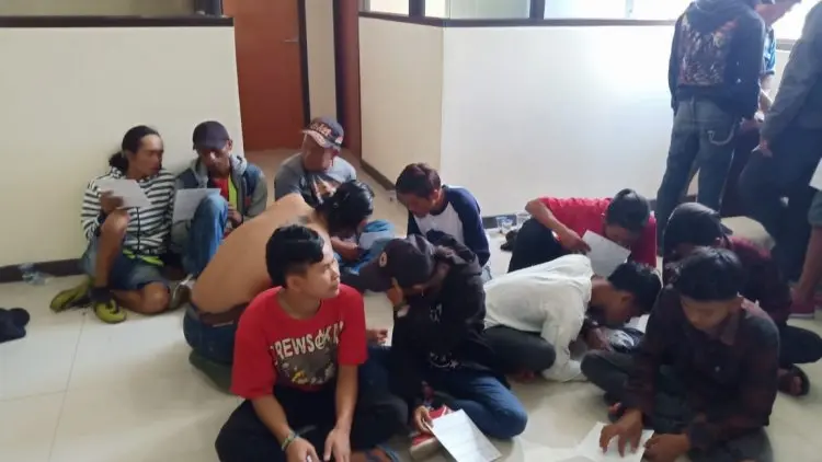 Puluhan Preman Kota Bandung Ditangkap Polisi