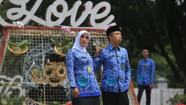 ASN Kota Bandung Berlenggok bak Model Profesional