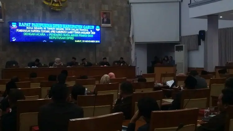 APBD Garut TA 2020 Diwarnai Penolakan Dua Fraksi