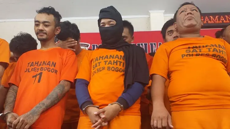 51 Tersangka Pengedar Sabu Bogor Diciduk, Barbuk? 103 Gram Sabu!