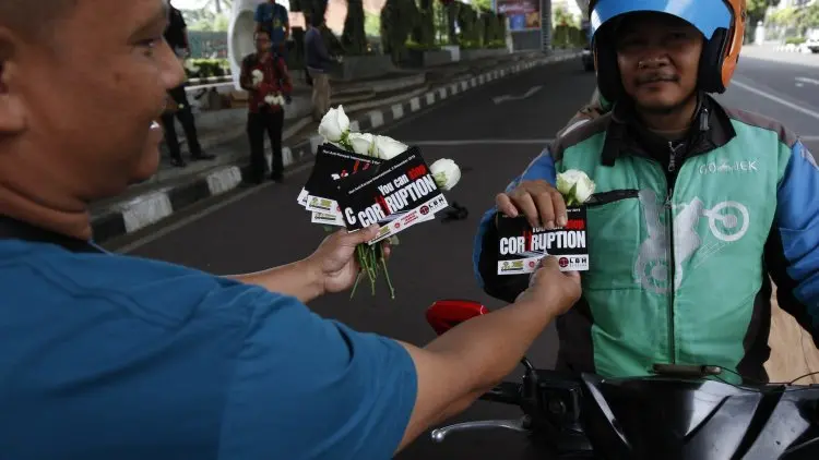 Foto: Jurnalis Hukum Bandung Gelar Aksi Hari Anti Korupsi
