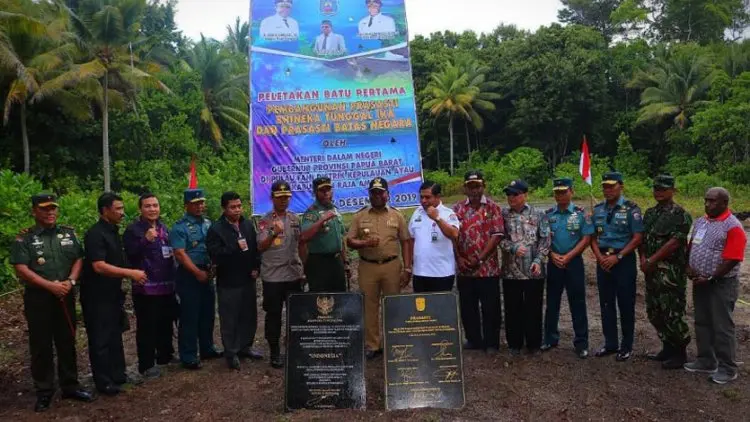 Dua Prasasti Dipasang di Perbatasan NKRI-Republik Palau