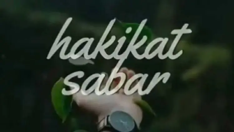 Hakikat Sabar