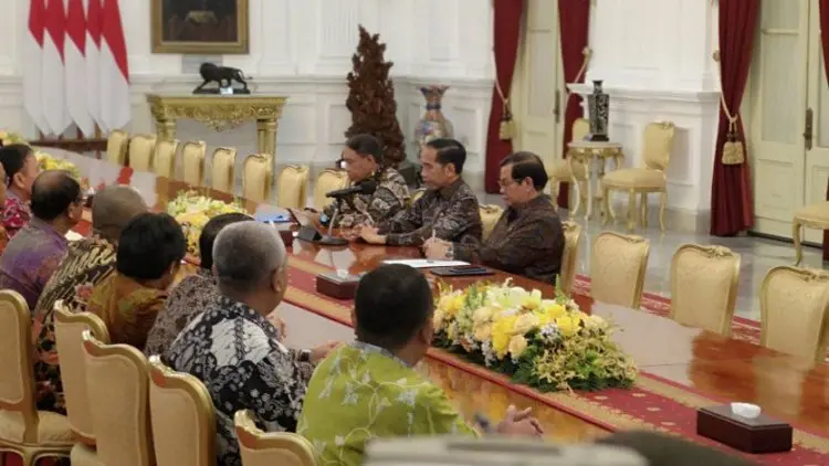Presiden Jokowi Terima Pengurus PSSI 2019-2023