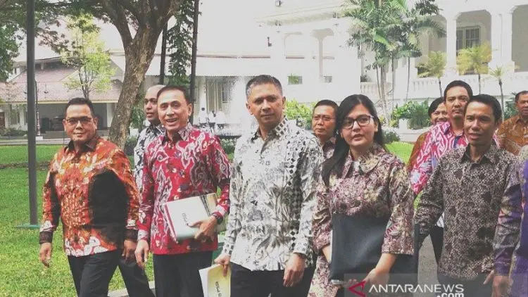 Bertemu Jokowi, PSSI Minta Kepastian Kerja Insan Persepakbolaan