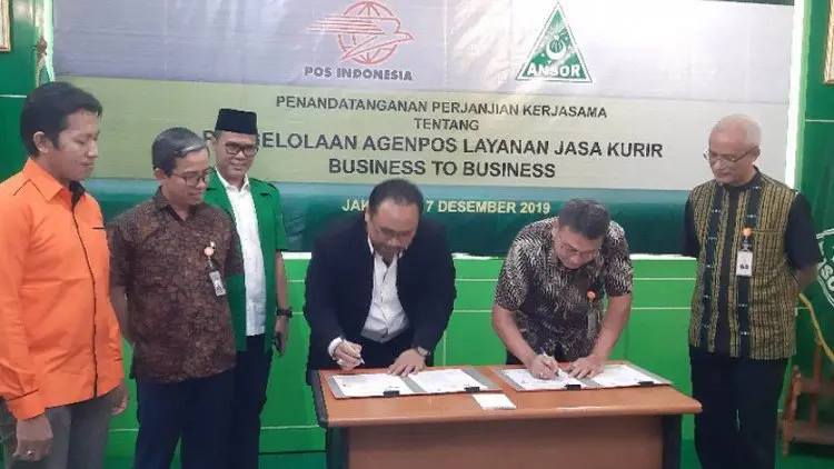 Pos Indonesia Jalin Kerja Sama dengan GP Ansor