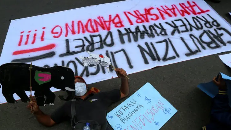 Foto: Demo Warga Tamansari