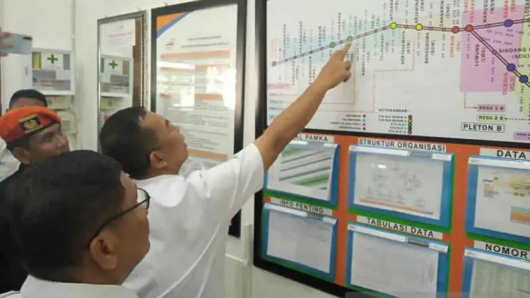 KAI Cirebon Waspadi Delapan Titik Rawan Bencana