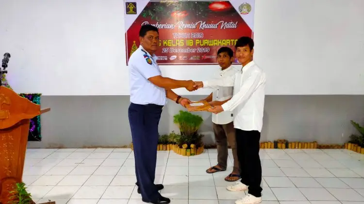 Tujuh WBP Dapat Remisi Natal, Satu Lainnya Bebas Bersyarat