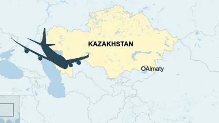 Pesawat Kecelakaan di Dekat Bandara Kazakhstan