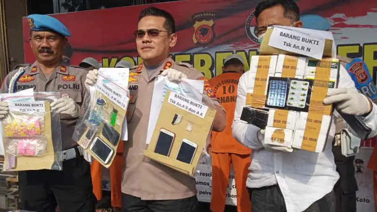Polres Cirebon Tangkap Enam Pengedar Narkoba