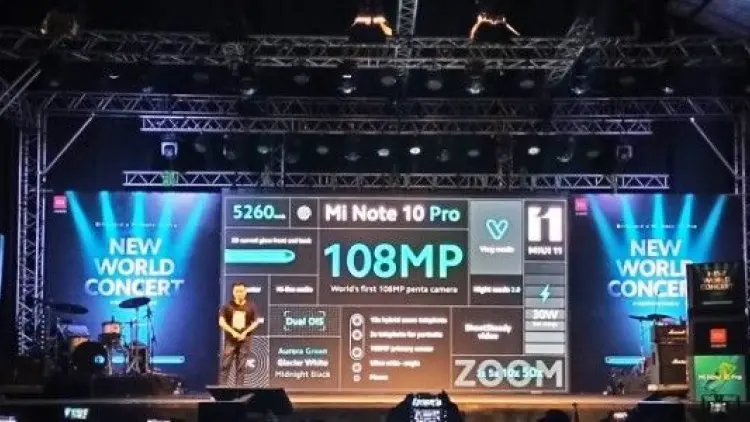 Xiaomi Mi Note 10 Pro, Ponsel Pertama Kamera 108MP