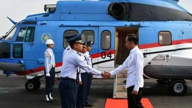 Cuaca Ekstrem, Heli Jokowi Batal Mendarat di Bogor