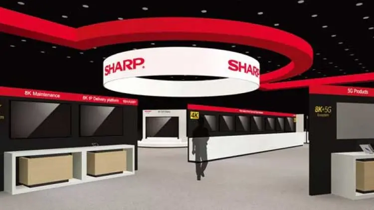 Sharp Tampilkan Ekosistem 8K+5G di Ajang CES 2020