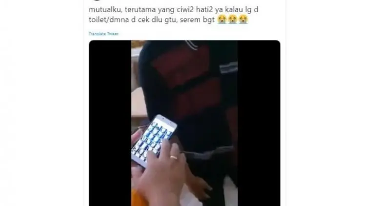 Terciduk, Pria Ini Rekam Puluhan Wanita di Toilet