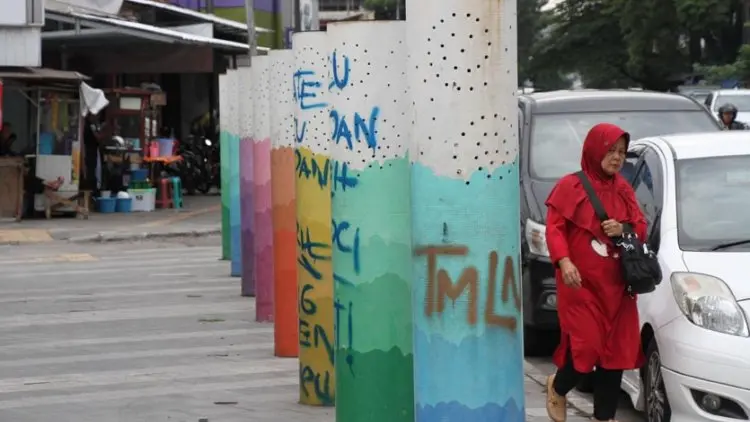 FOTO: Vandalisme di Taman Veteran Kota Bandung