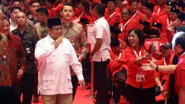 Mega Senang Prabowo Hadiri Rakernas I PDIP