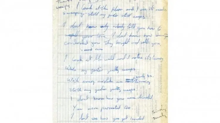 Rp2,7 Miliar, Lelang Tulisan Tangan Lirik Lagu The Beatles
