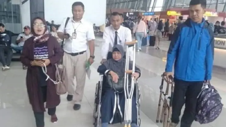 Alhamdulillah, TKW Korban Kecelakaan Kerja di Saudi Tiba di Sukabumi