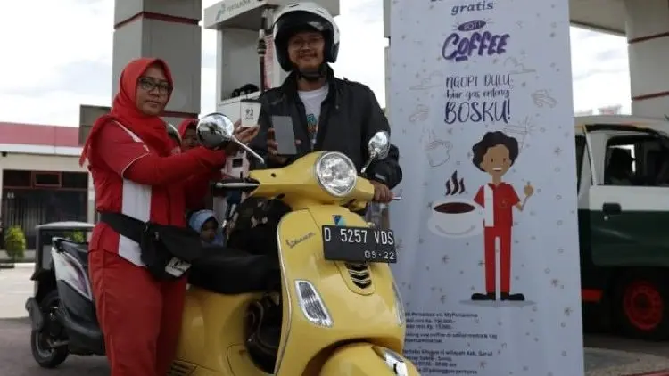 Siap-siap warga Ciateul Garut, Isi Pertamax Bakal Dapat Kopi Gratis!