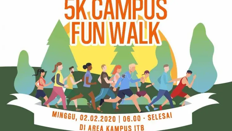 HUT ke-50, Teknik Perminyakan ITB Angkatan '70 Gelar 5K Campus Fun Walk