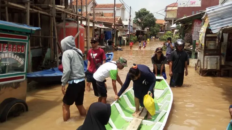 Banjir Masih Kepung Ribuan Rumah Warga Empat Kecamatan di Kabupaten Bandung
