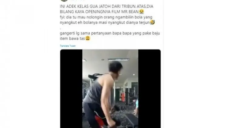 Jatuh dari Atap, Pria Ini Tetap Santuy Loh, Reaksi Netizen Seperti Apa?